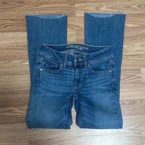 American Eagle Outfitters Women's Classic Blue Straight Leg Jeans